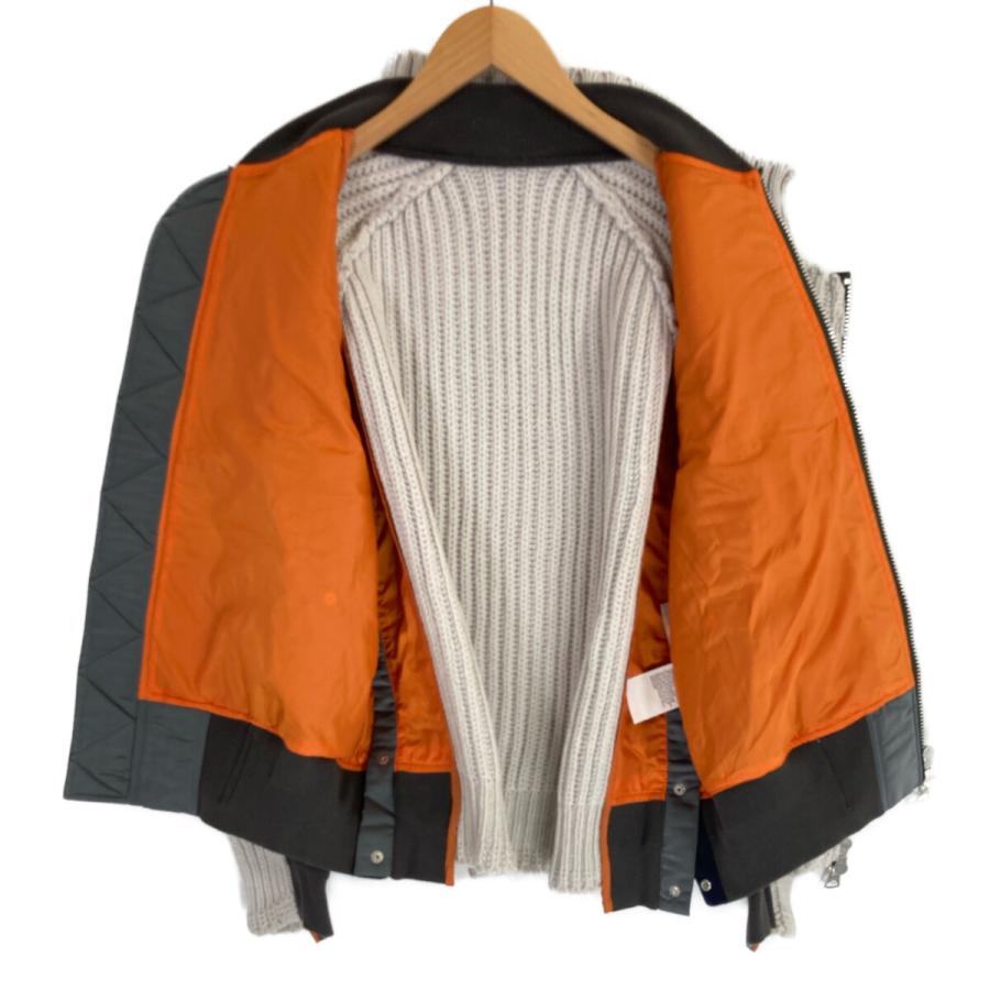 sacai（サカイ） 22AW 22ー02826M ニット切り替えジップアップブルゾン