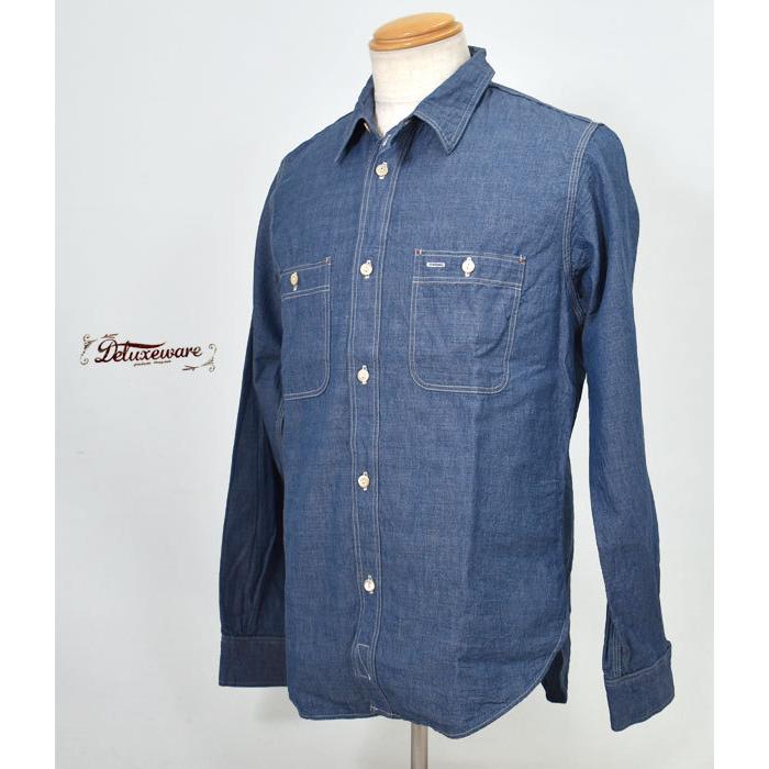 DELUXEWARE（デラックスウエア） シャツ ZEBRA.CHAMBRAY REAL VINTAGE