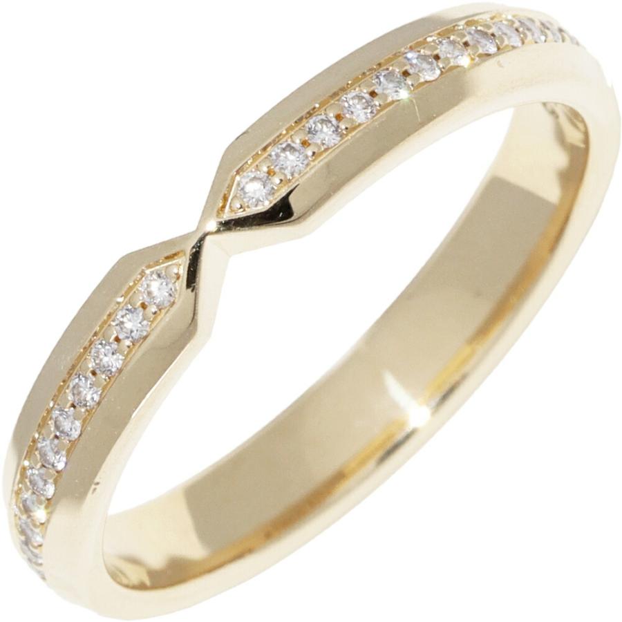 ティファニー 指輪 K18YG ダイヤ0.12ct ネスティング ナローバンド