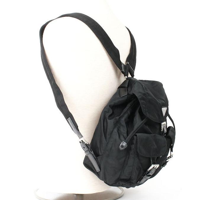 PRADA（プラダ） ナイロン リュックサック B6677 ブラック NERO 10296