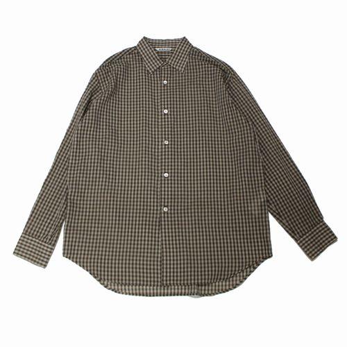 AURALEE オーラリー 25SS AIRY LIGHT COTTON CHECK BIG チェックシャツ