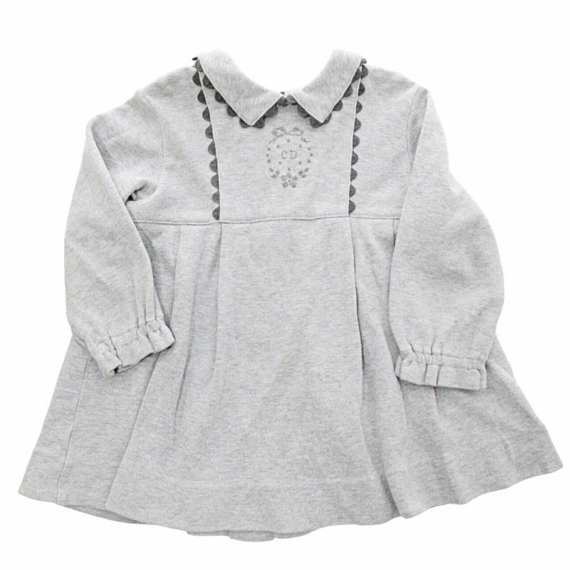ベビーディオール baby Dior キッズ ワンピース 長袖 ロゴ刺繍
