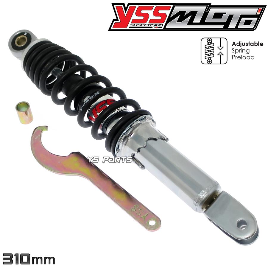 特注 ライブディオJ ライブディオZX AF34 AF35 リアショック黒 メッキ