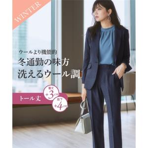 ニッセン（nissen） スーツ パンツ 大きいサイズ レディース 洗える