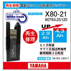 YAMAHA（ヤマハ） 電動自転車 ブリジストン BRIDGESTON バッテリー X73