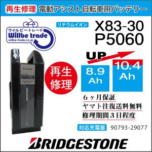 YAMAHA（ヤマハ） 電動自転車 バッテリー X83-21 （8.9→10.4Ah)電池