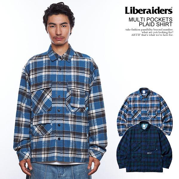 SALE セール リベレイダース シャツ Liberaiders MULTI POCKETS PLAID