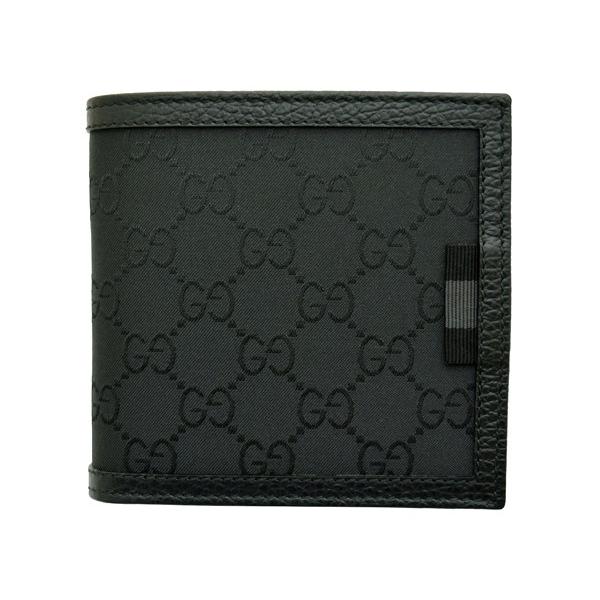 GGキャンバス グッチ財布 GUCCI 二つ折り財布 メンズ GGナイロン