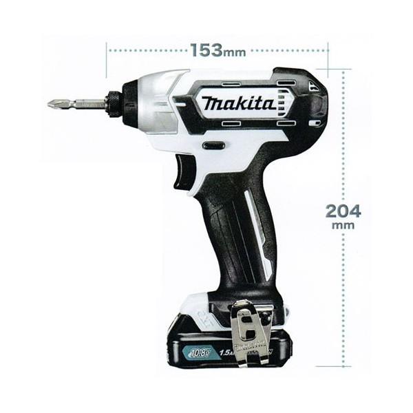 マキタ（makita） 10.8V 充電式インパクトドライバー TD110DSHSW 白