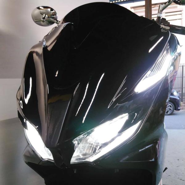 PCX(JF81KF30) デビルマスク 黒ゲルコート : バイクカスタムパーツ