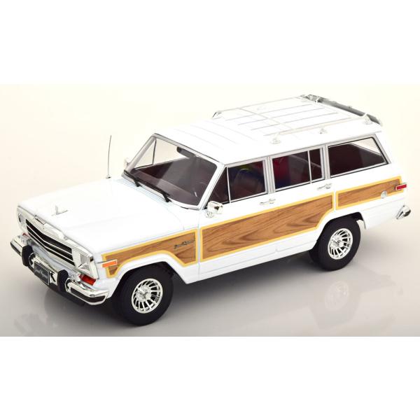 ミニカー 1/18 1989 ジープ・グランド ワゴニア 白色 KKS JEEP - GRAND