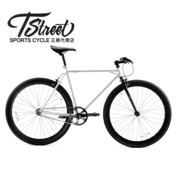 自転車 T-STREET 700C-1SP グロスホワイト フレームサイズ：510mm