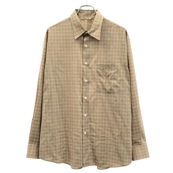 AURALEE（オーラリー） 20SS SUPER LIGHT WOOL CHECK SHIRTS スーパー