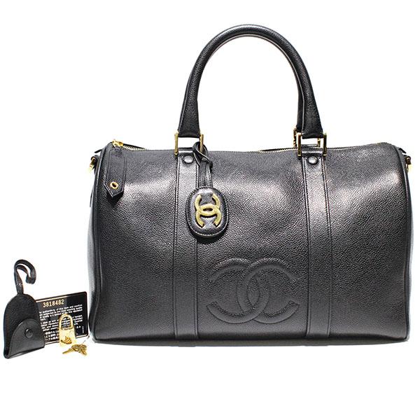 キャビアスキン ヴィンテージ シャネル CHANEL ボストンバッグ
