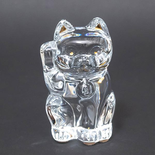 バカラ（Baccarat） 招き猫（クリア） Sサイズ : SELECTORS ONLINE