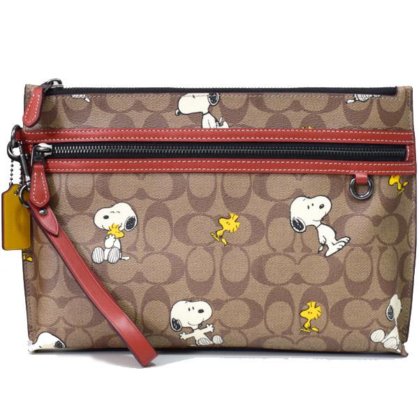 COACH（コーチ） バッグ スヌーピー コーティングキャンバス レザー