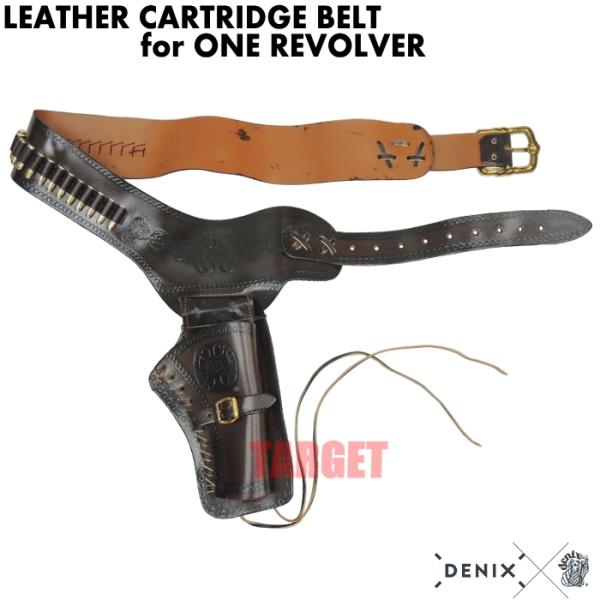 ☆DENIX リボルバー用ガンベルト カートリッジ付 703 (デニックス COLT