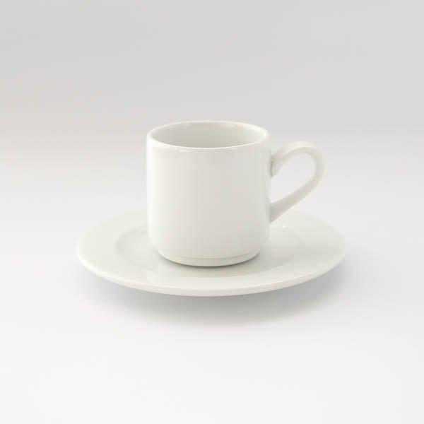 ポーセラーツ 白磁 食器 白い食器 カップ&ソーサー セット コーヒー
