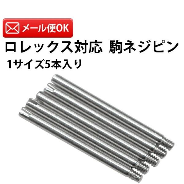 ロレックス対応 駒ネジ ネジピン バラ 1サイズ5本入り DE-658 時計部品