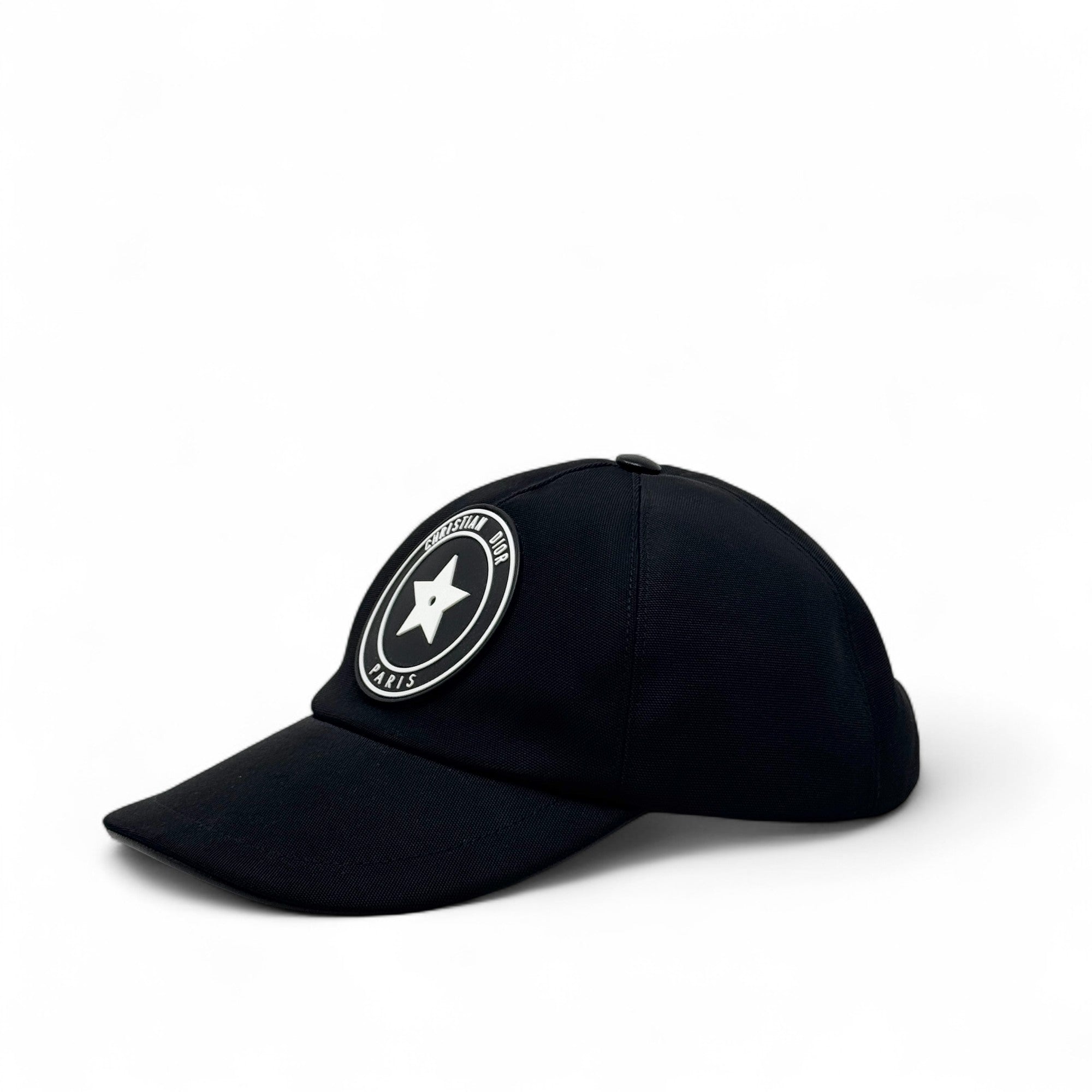 Dior Black Star Logo D-Player Cap | Jadore Couture