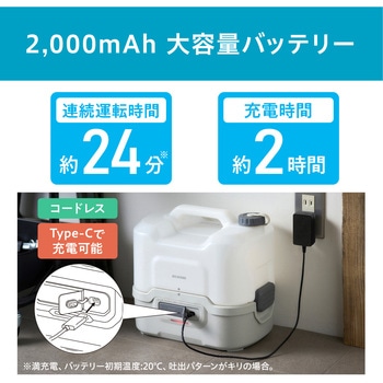 JPW-T81-W/H 充電式ポータブルウォッシャー 1台 アイリスオーヤマ