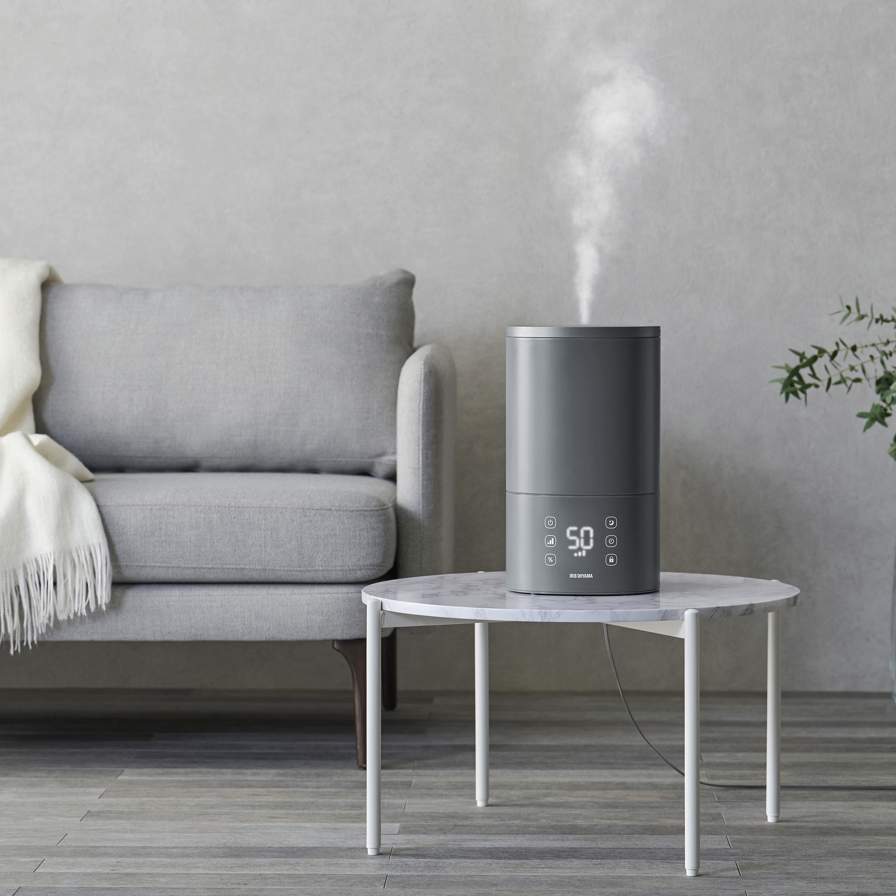 AHM-HU55A-H 上給水ハイブリッド加湿器550ml 1台 アイリスオーヤマ