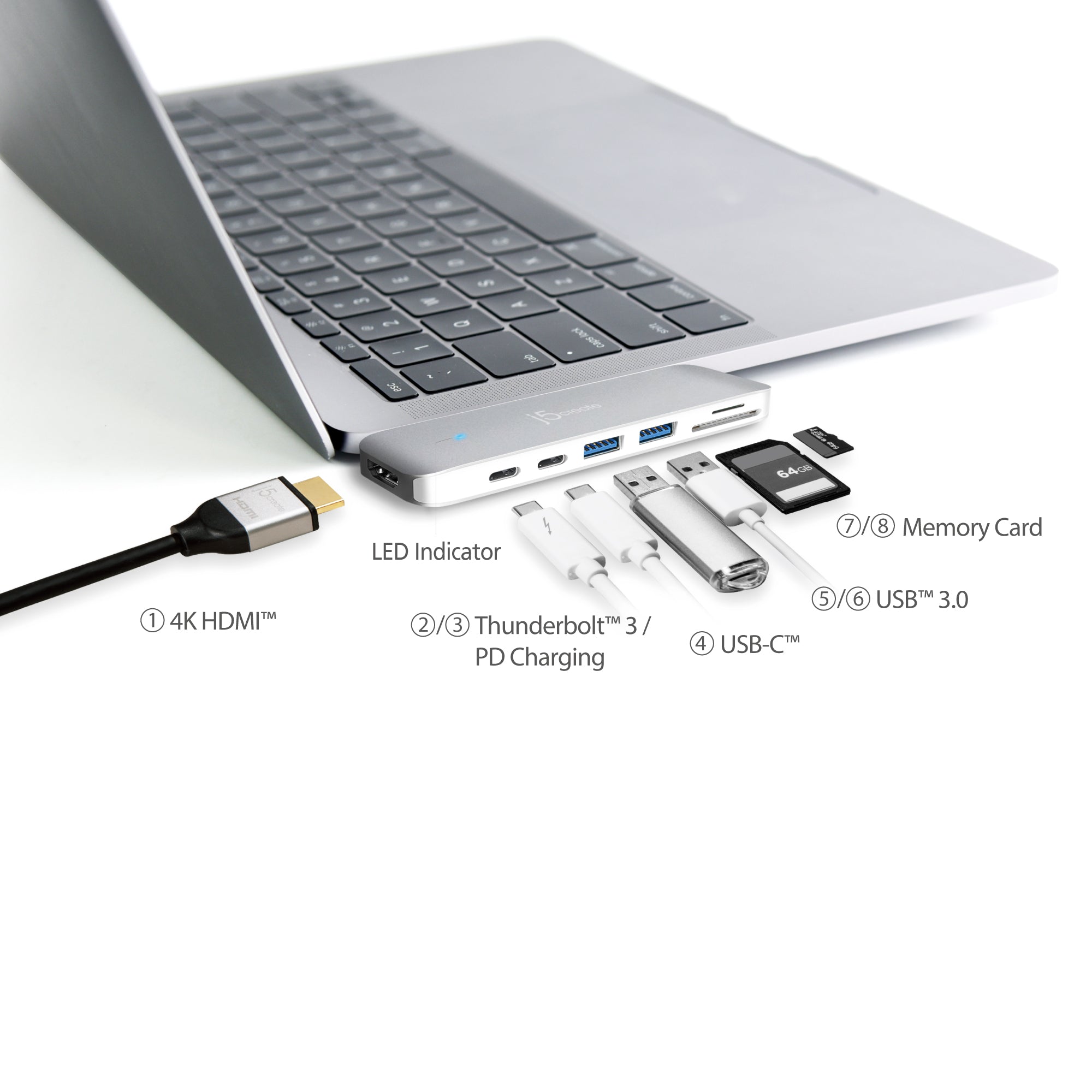 JCD382 MacBook Pro/Air専用 7-in-1 マルチアダプター – new-jp-j5create
