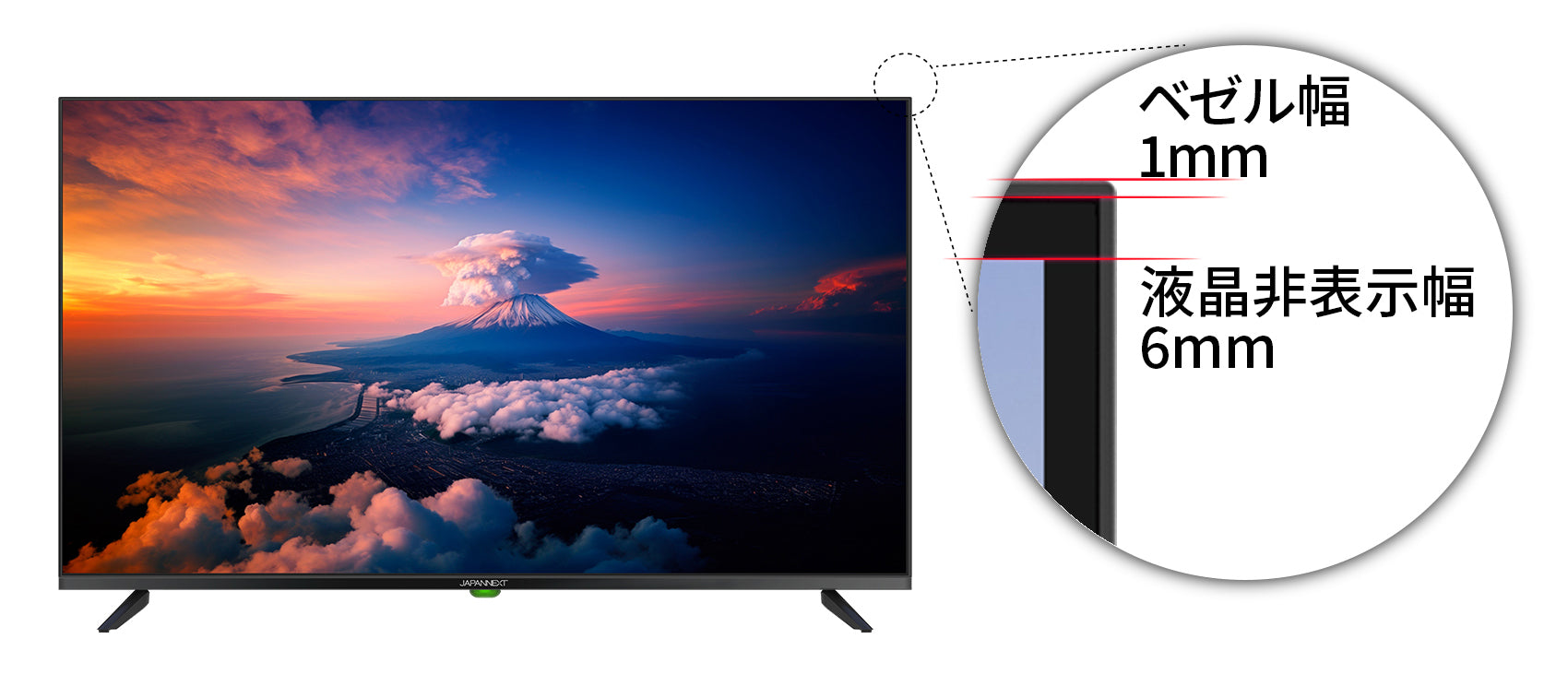 43インチ JAPANNEXT 4Kモニター firestick付チューナーレス 43インチ