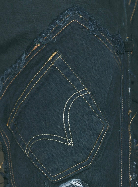 Rise Linking Black Denim – JUEMI