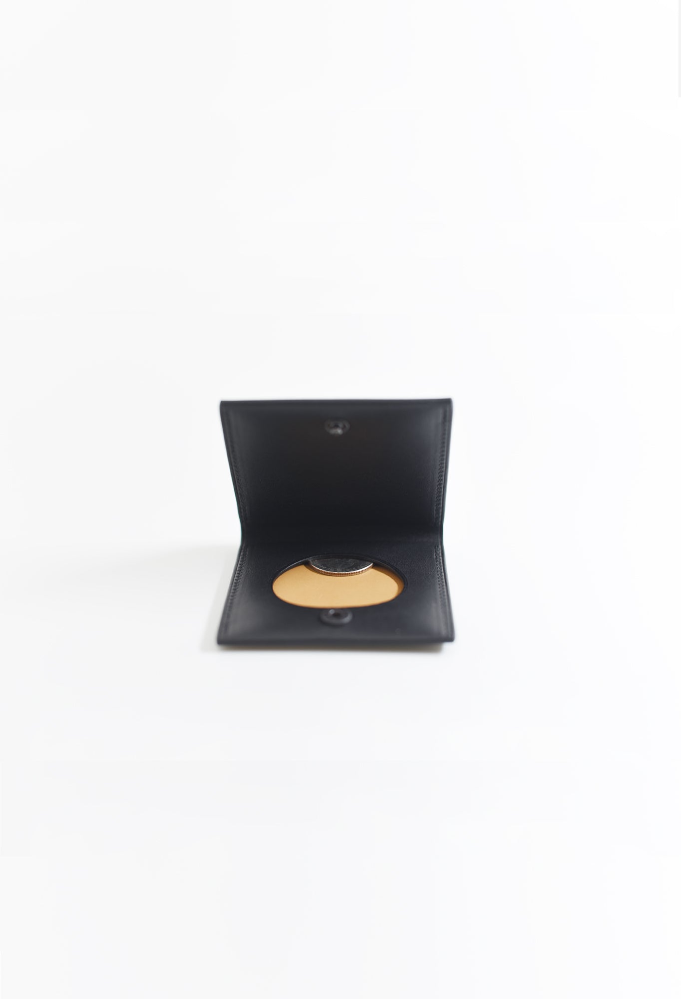 Soft Double Tanned Calf Leather Square Wallet by ISAAC REINA in