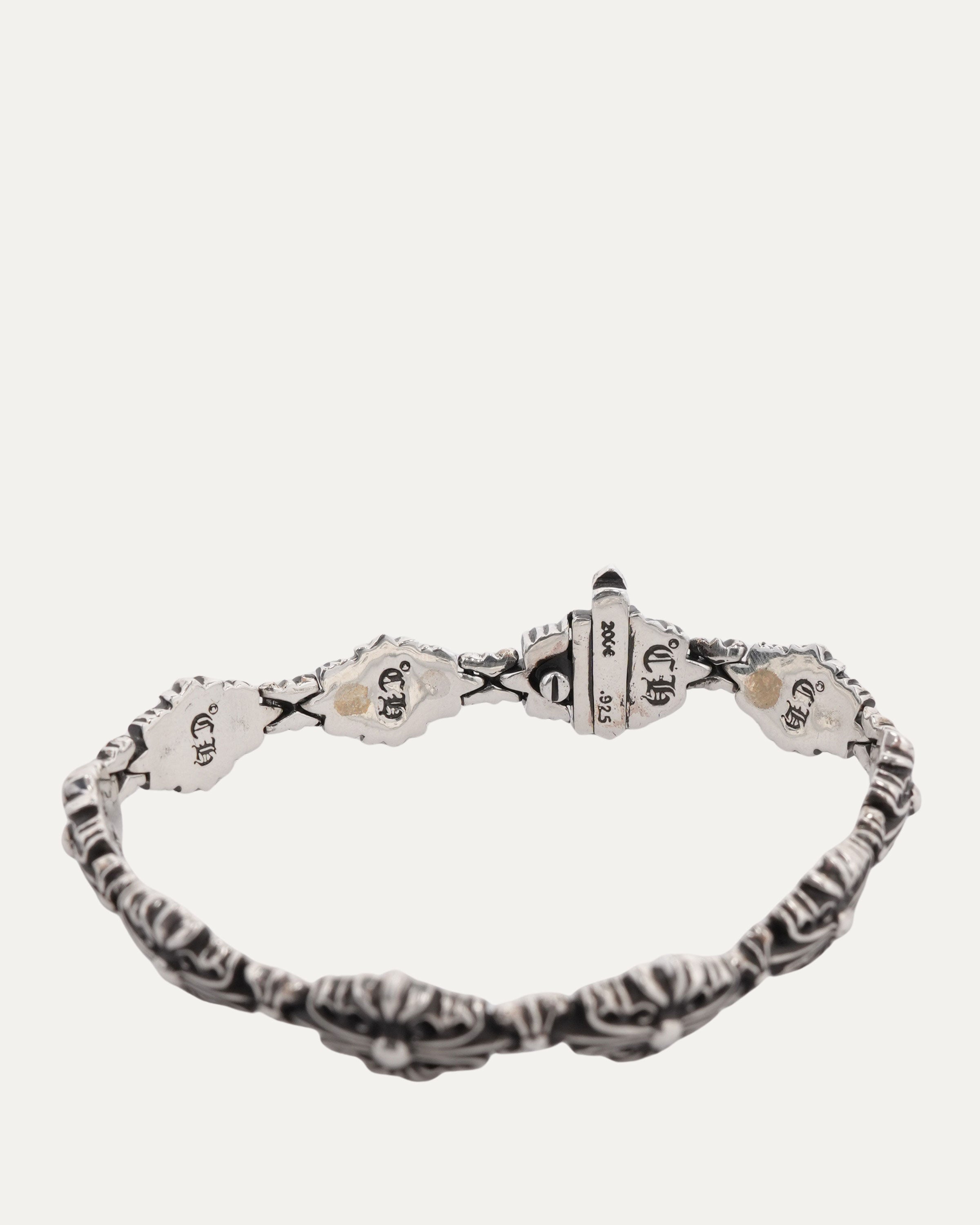 Chrome Hearts Floral Cross Link Bracelet – Justin Reed