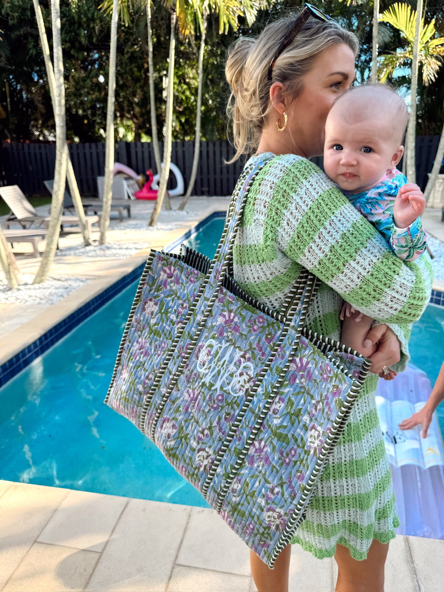 Quilted Block-Print Tote Bag – KenzKustomz