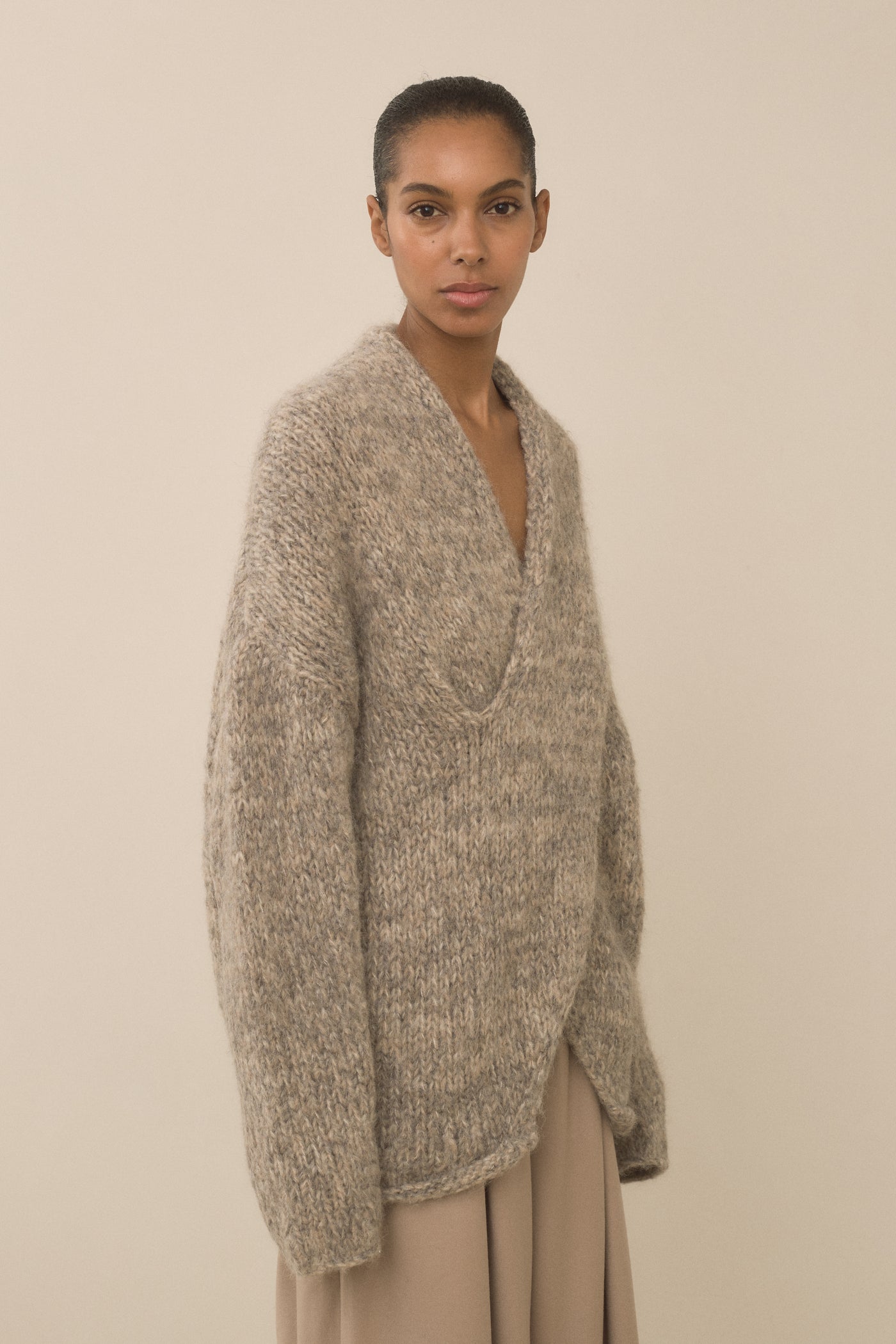 HANDKNIT BIG CABLE PULLOVER – Lauren Manoogian