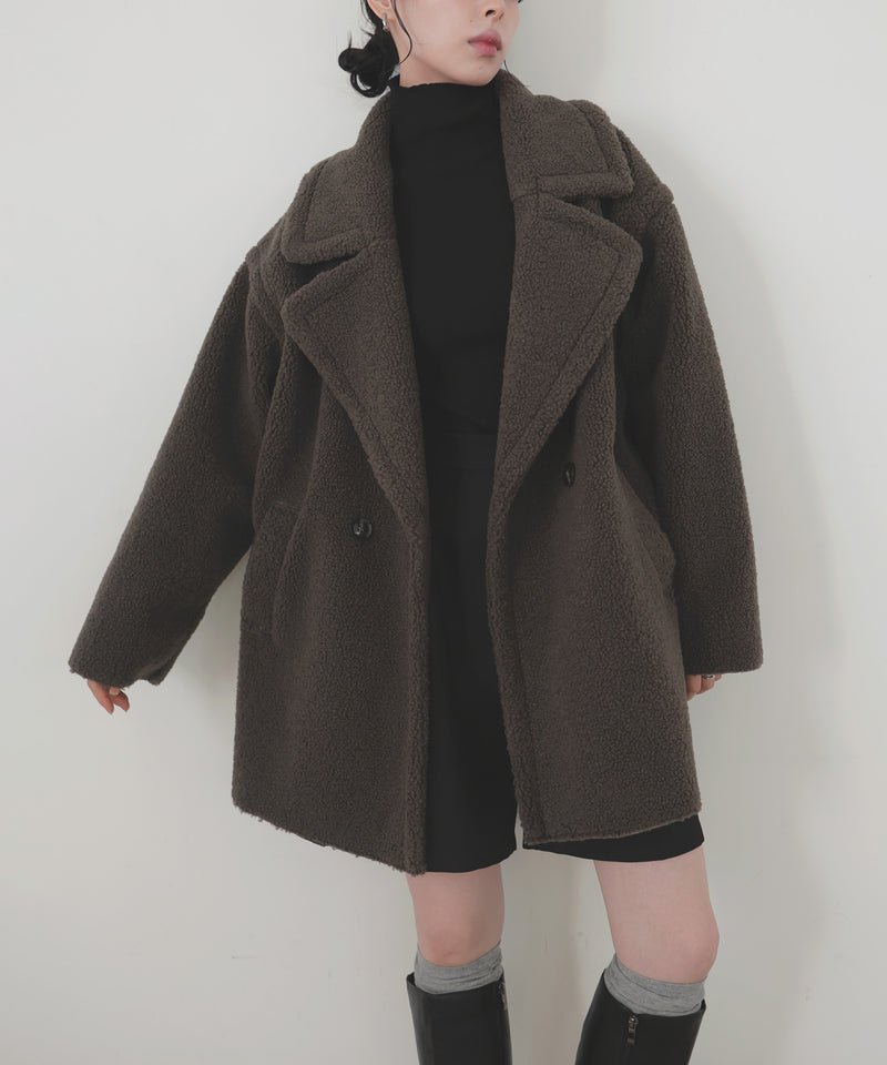 テーラードボアミドルコート – LIAN