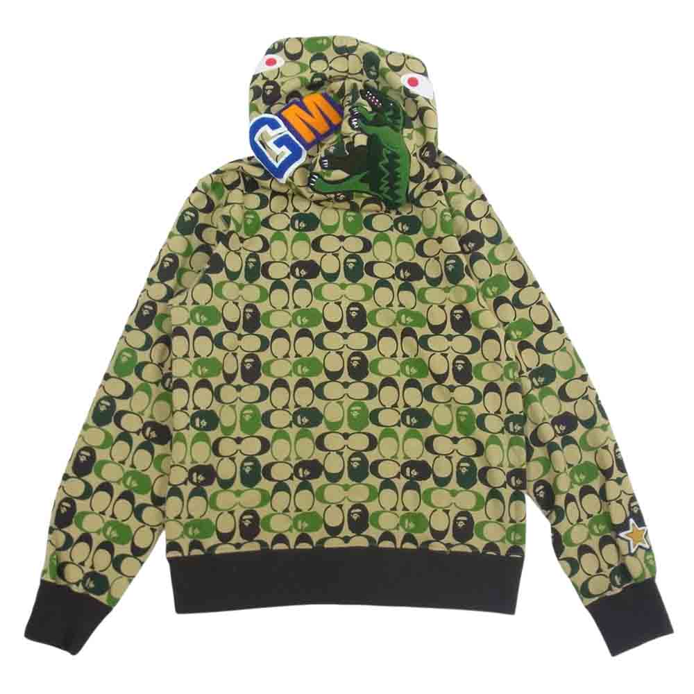 A BATHING APE アベイシングエイプ × COACH コーチ SHARK FULL ZIP