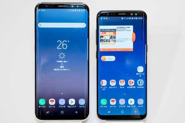 KDDI、au向けフラッグシップスマホ「Galaxy S8 SCV36」と「Galaxy S8+