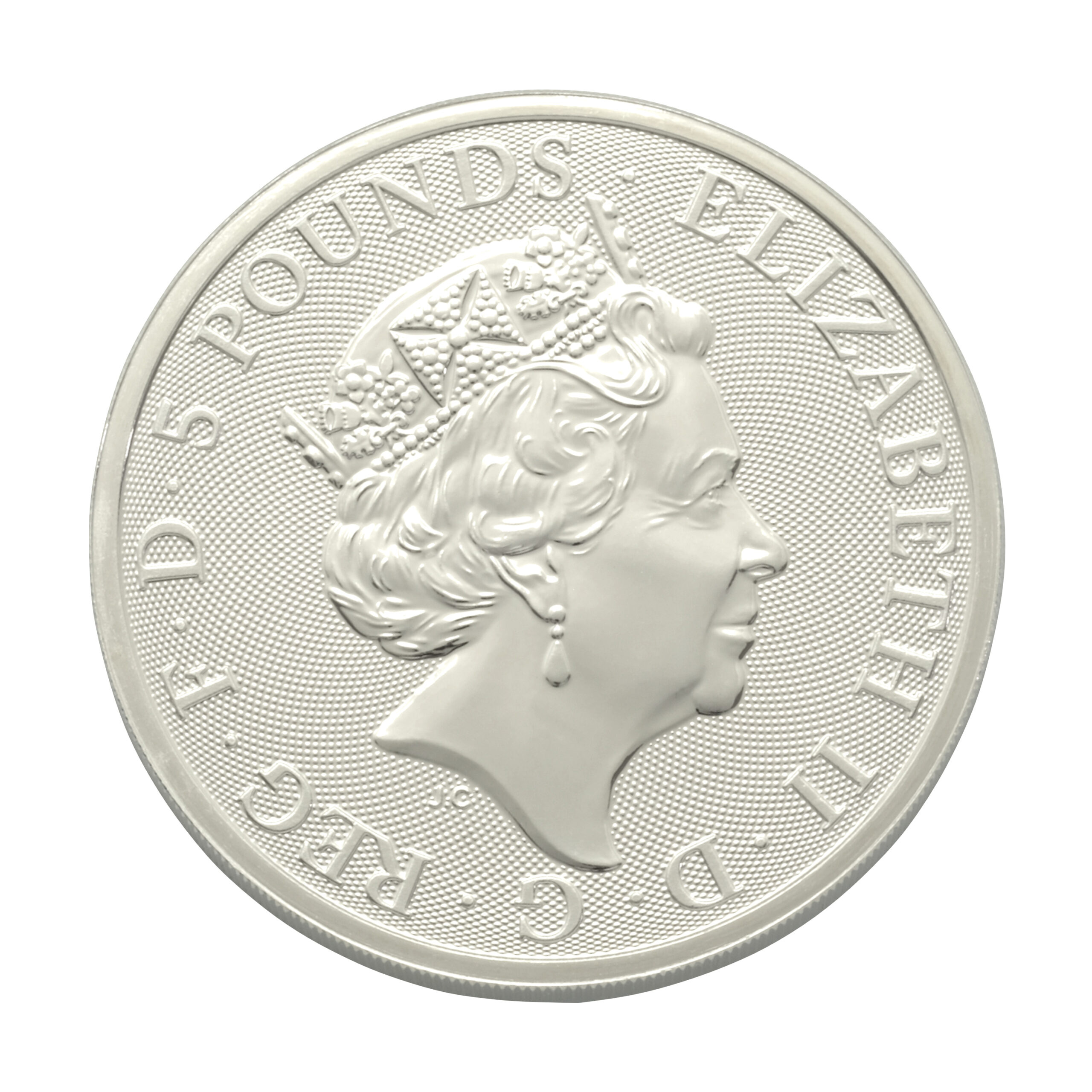 2019 2oz Falcon Of The Plantagenets Queen's Beast Silver Coin