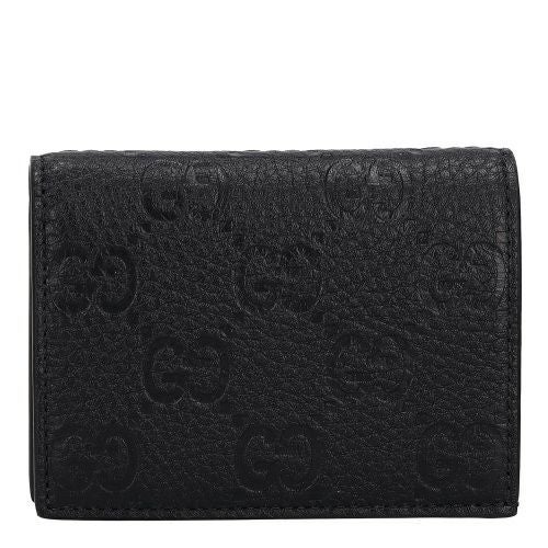 グッチ GUCCI カードケース メンズ シグネチャー ブラック 597560