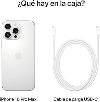 Apple iPhone 16 Pro Max, 256GB, White Titanium (Renewed) : Amazon