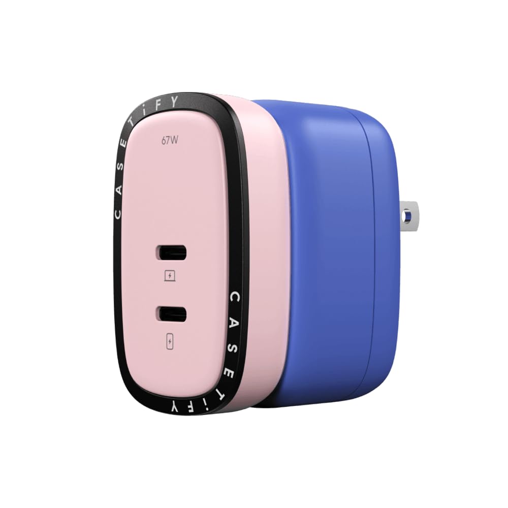 Amazon.com: CASETiFY Powerthru 67W Fast Charger - Pink/Blue : Cell