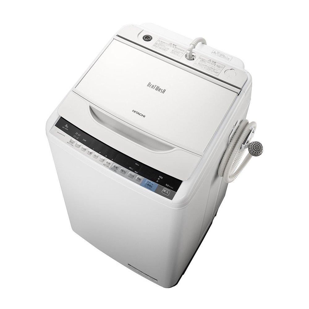Amazon | 日立 全自動洗濯機 ビートウォッシュ 8kg ホワイト BW-V80A W