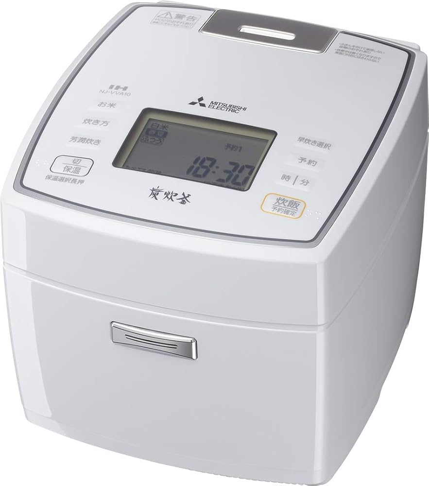 Amazon | 三菱電機 IH炊飯器 5.5合 日本製 備長炭 炭炊釜 ピュア