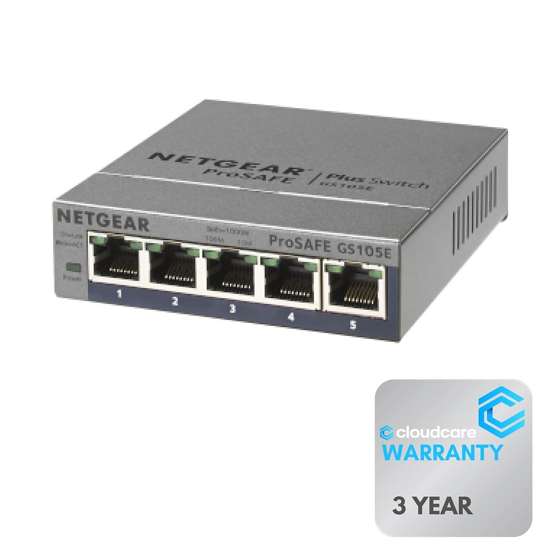 Amazon.com: NETGEAR GS105E 5-Port 𝐆𝐢𝐠𝐚𝐛𝐢𝐭 𝐒𝐰𝐢𝐭𝐜𝐡