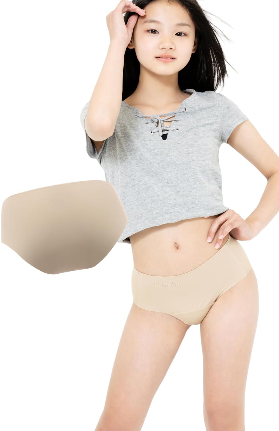 Amazon | [momoful] [モモフル 吸水ショーツ] ジュニア サニタリー