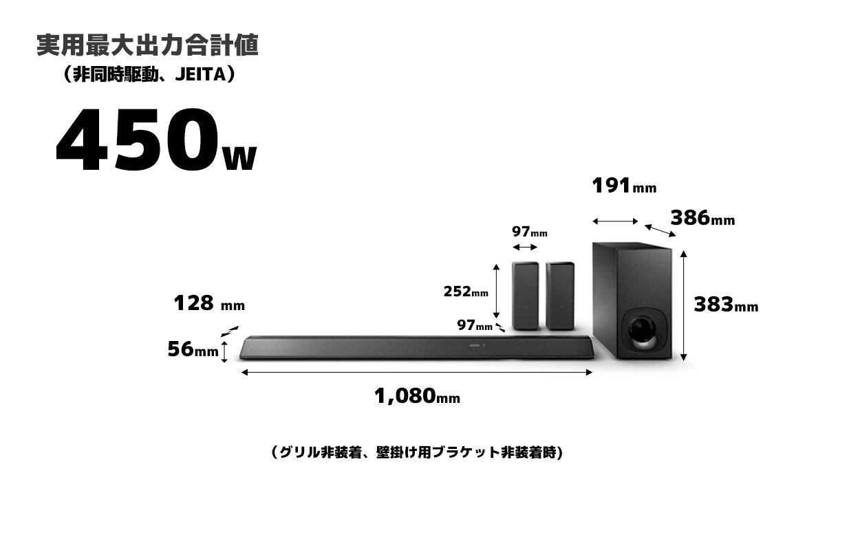 Amazon.co.jp: ソニー ホームシアターシステム 5.1ch NFC/Bluetooth HT