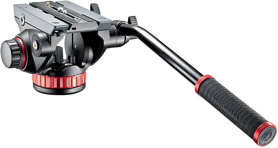 Amazon | Manfrotto 2WAY雲台 プロフルードビデオ雲台 フラットベース