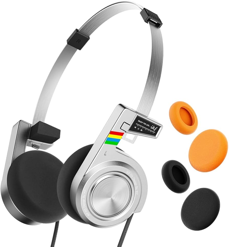 Amazon.com: iKF R3 Classic Retro Bluetooth Headphones, Foldable