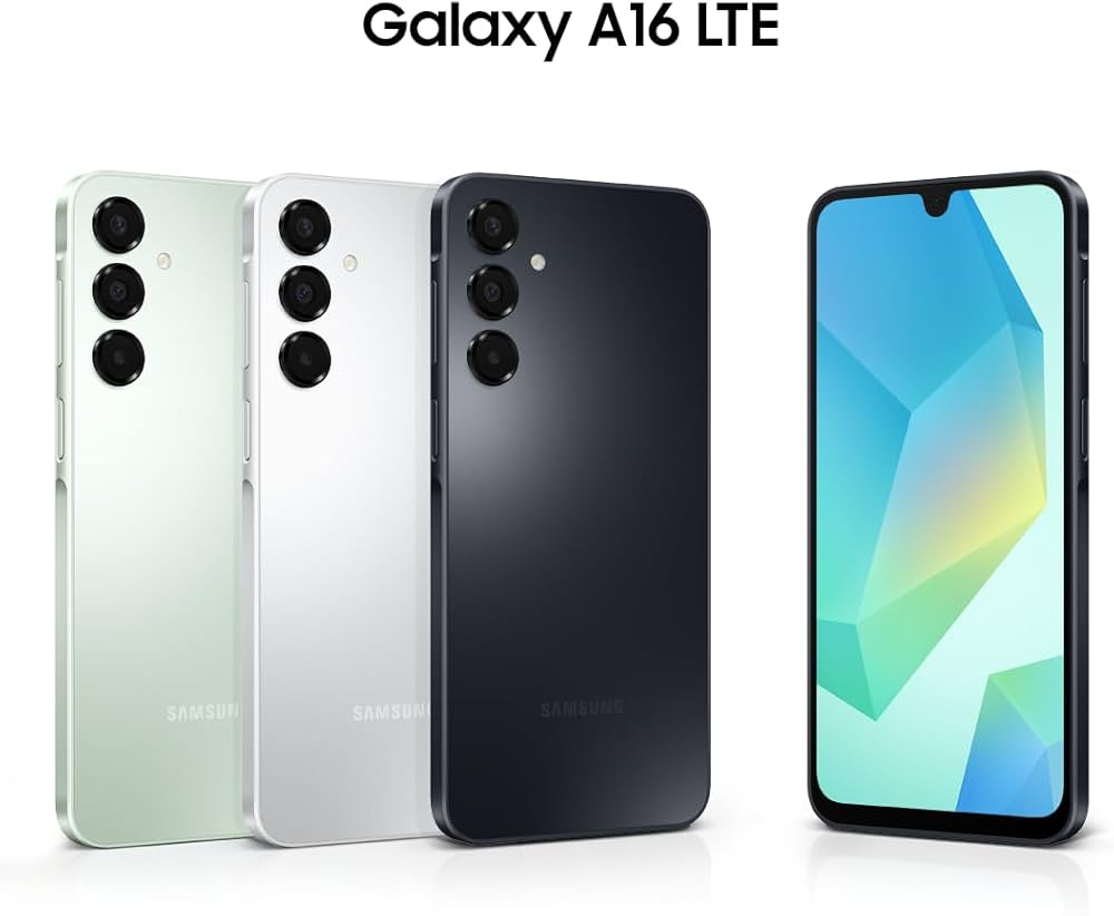 Celular Samsung Galaxy A16, 128GB + 4GB RAM, Câmera de até 50MP