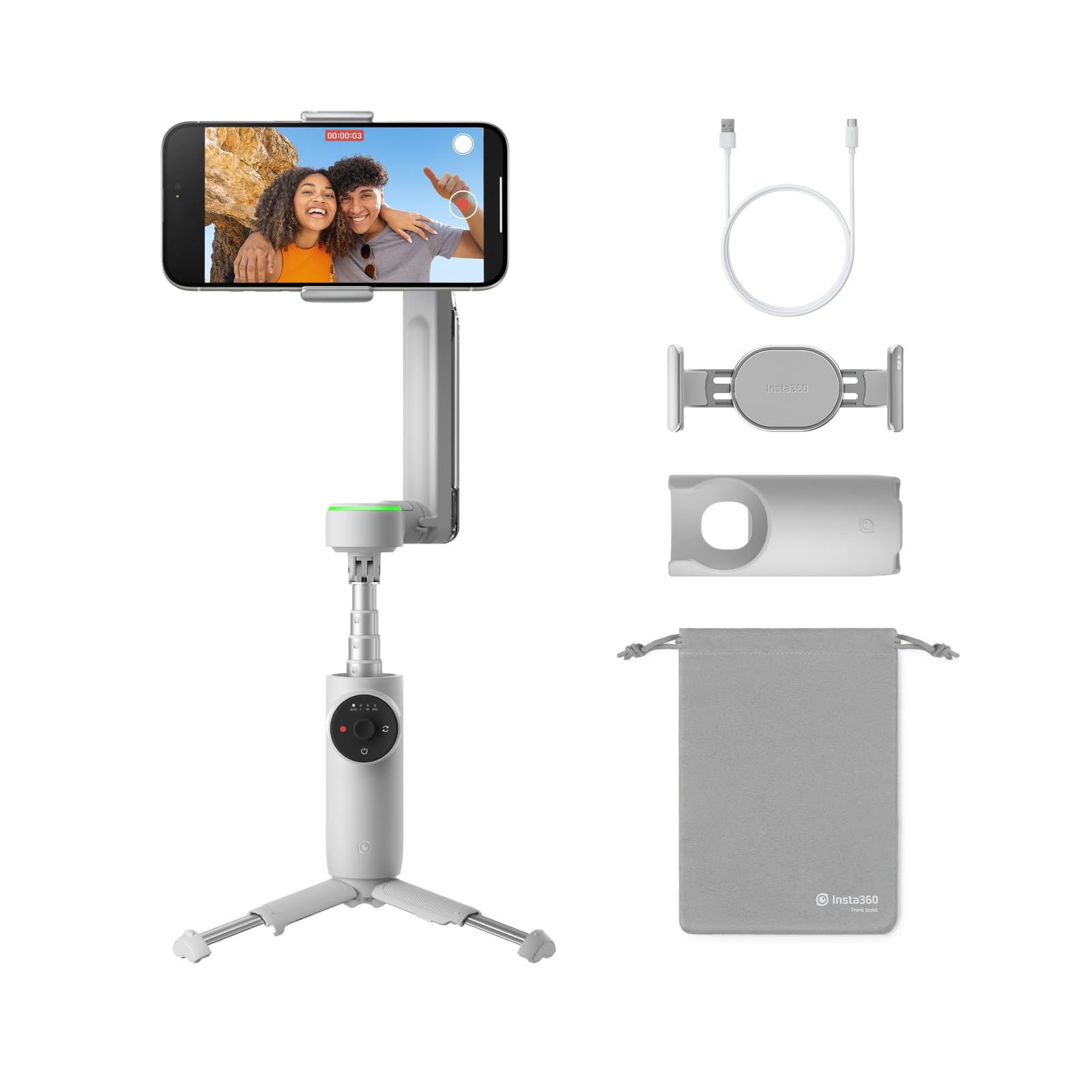 Amazon.com: Insta360 Flow Pro - AI-Powered Gimbal Stabilizer for