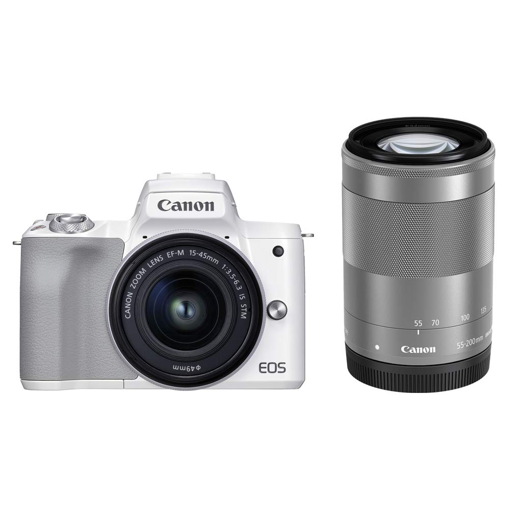 Amazon | Canon ミラーレス一眼カメラ EOS Kiss M2 ダブルズームキット